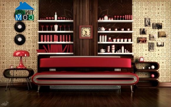 Ảnh Những phòng khách theo xu hướng hoài cổ