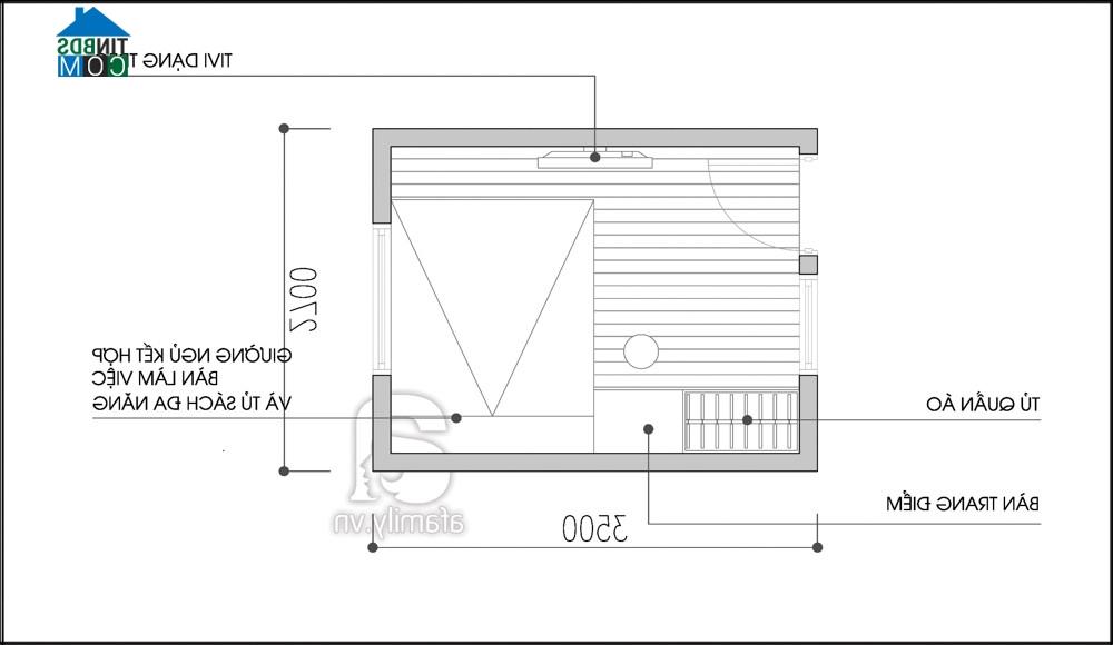 Mặt bằng tư vấn phương án 2