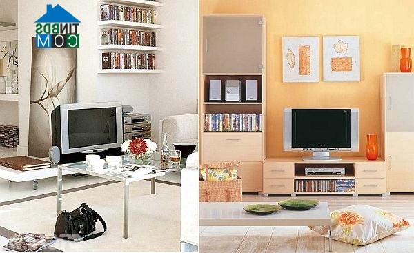 Ảnh Bí quyết decor góc ti vi đẹp cho phòng khách