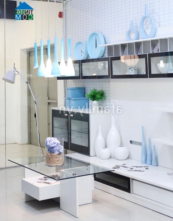 Ảnh Khéo dùng màu pastel cho phòng khách dịu mát