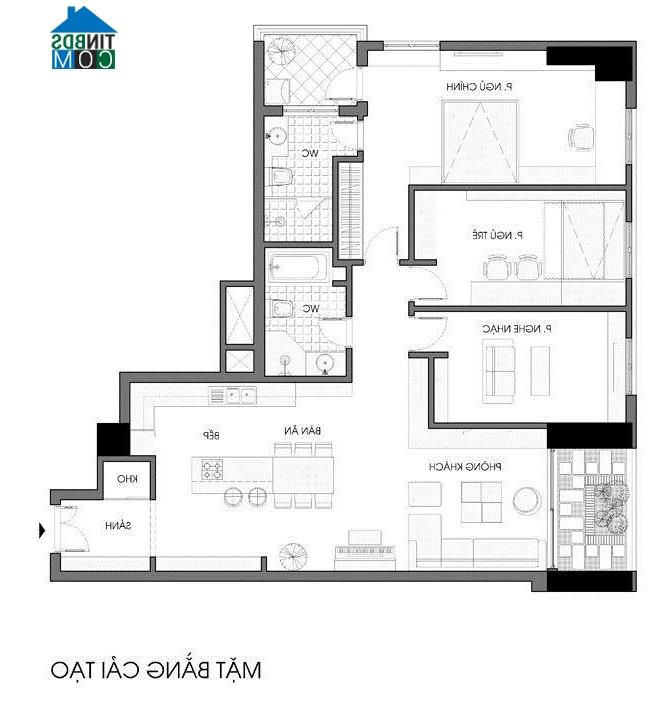 Image ảnh Sức sống tươi mới trong căn hộ 130m2