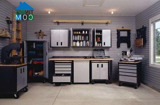 Một garage hoàn hảo, tiện ích dành cho các quý ông nhà bạn