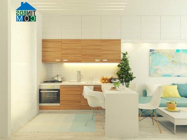 Ảnh Bài trí căn hộ 29m2 sang trọng với gam màu nhã nhặn