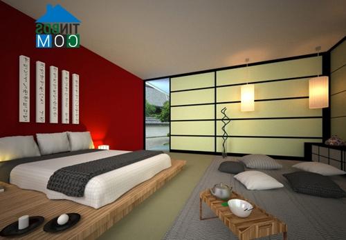 Ảnh Phòng ngủ sang trọng với phong cách Nhật Bản