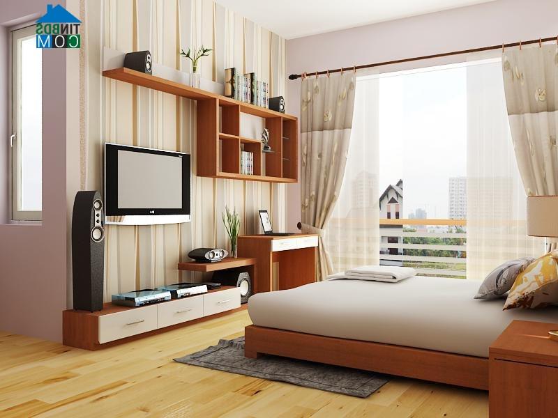 Gam màu sáng sẽ giúp căn hộ studio rộng rãi hơn