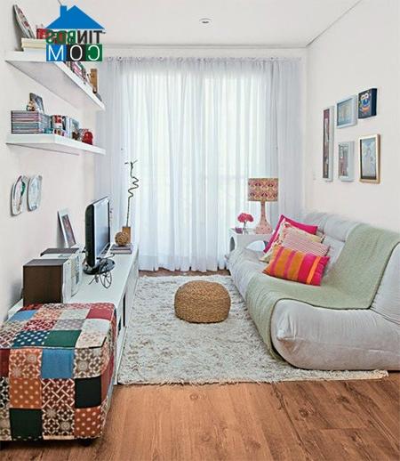 Ảnh Những mẫu phòng khách nhỏ xinh và ấm cúng