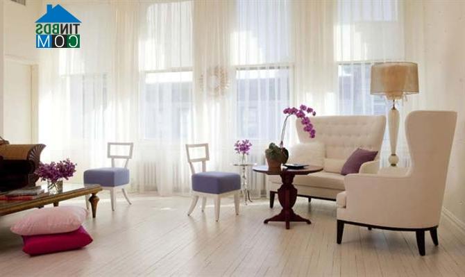 Ảnh 10 không gian phòng khách giao hòa với thiên nhiên