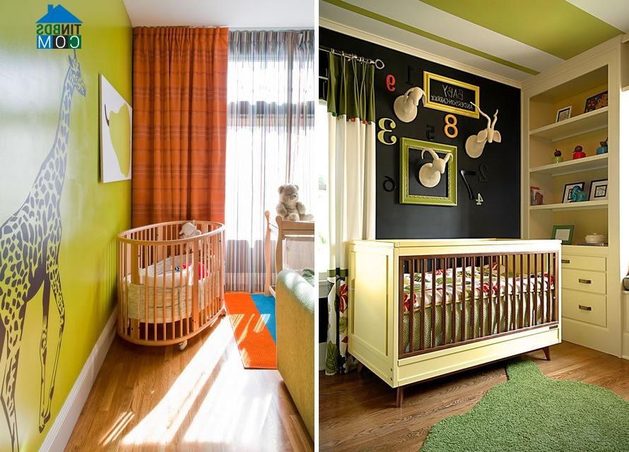 Ảnh Phối màu độc đáo cho phòng trẻ sơ sinh