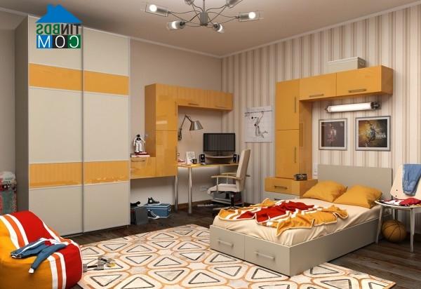 Ảnh Phòng ngủ cực bắt mắt cho bé yêu