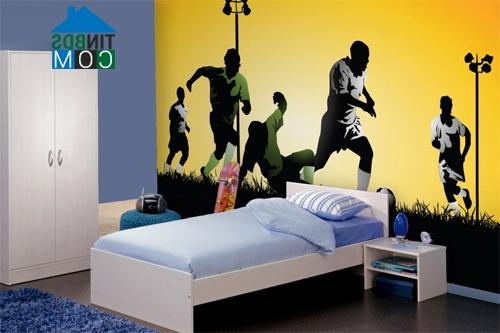 Ảnh Trang trí phòng ngủ cho bé trai cực chất