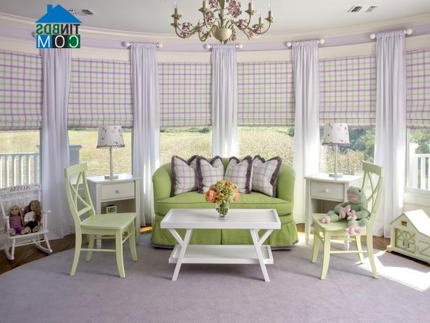 Ảnh Sắc tím cho phòng bé gái