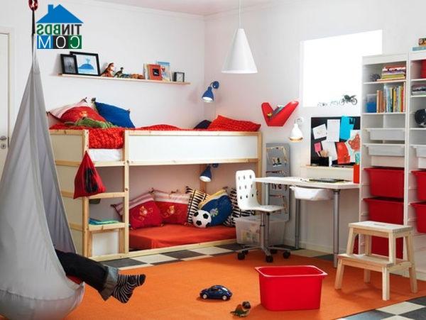 Ảnh Bố trí giường riêng cho hai con trong cùng một phòng