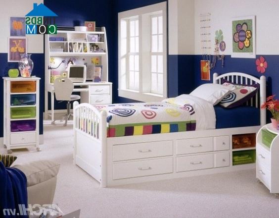 Ảnh Phòng cho bé cũng được bài trí theo phong thủy