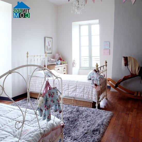 Ảnh Phòng bé hài hòa với phong cách đồng quê