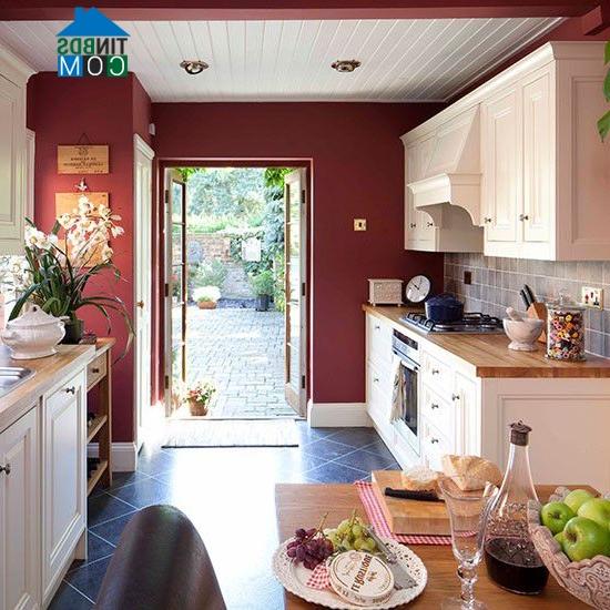 Ảnh Phòng bếp sang trọng với 4 cách phối màu
