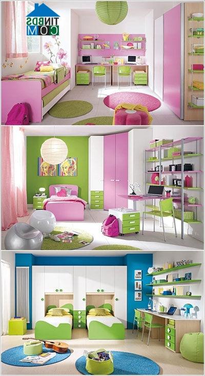 Ảnh Cách tân căn phòng cho bé bằng gam màu mới