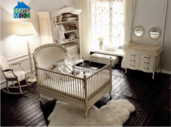 Ảnh Trang trí phòng sơ sinh cực dễ thương