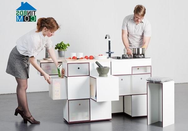 Ảnh Những mẫu bếp độc đáo, dài không quá một sải tay