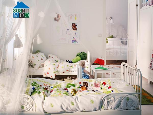 Ảnh Phong cách đồng quê ngọt ngào cho phòng bé gái