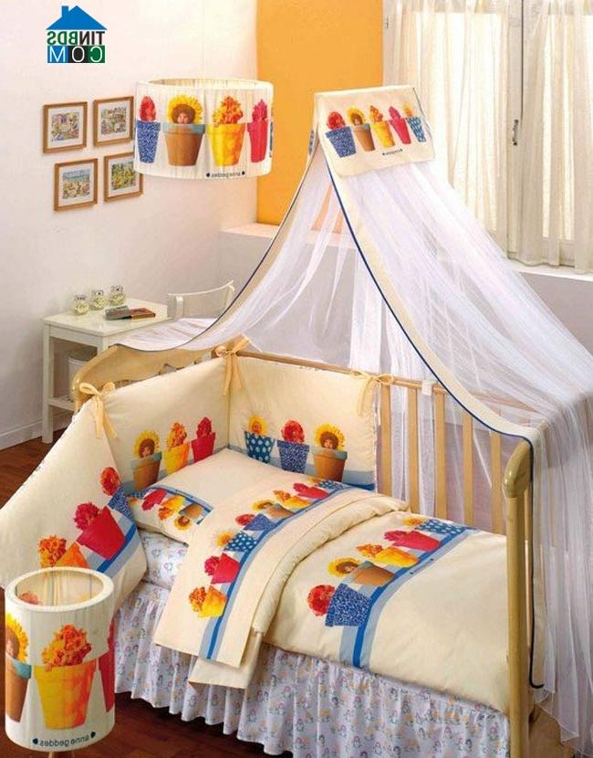Ảnh Trang trí phòng sơ sinh cực dễ thương
