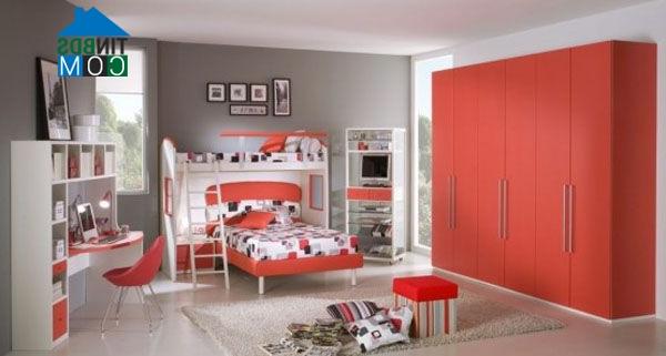 Ảnh Những gam màu tuyệt đẹp cho phòng ngủ bé gái