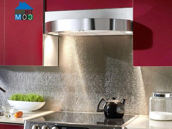 Ảnh Cảm hứng từ tường inox cho nhà bếp