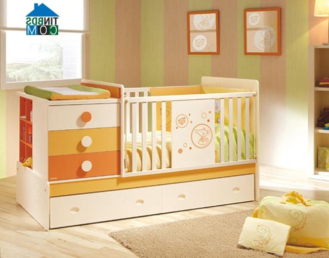 Ảnh Trang trí phòng sơ sinh cực dễ thương