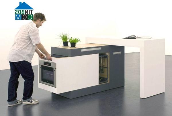 Ảnh Những mẫu bếp độc đáo, dài không quá một sải tay