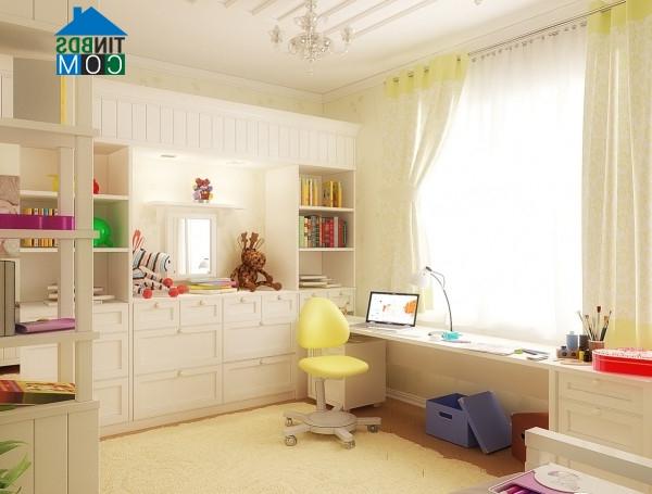 Ảnh Phòng ngủ cực bắt mắt cho bé yêu