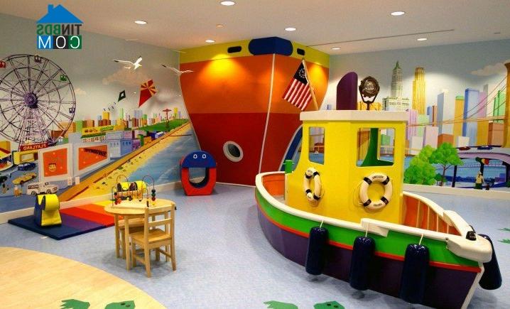 Đây hẳn là một căn phòng lý tưởng cho bé thích tàu biển