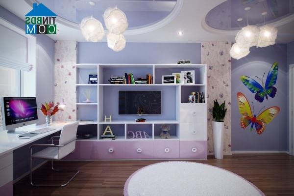 Ảnh Phòng ngủ cực bắt mắt cho bé yêu
