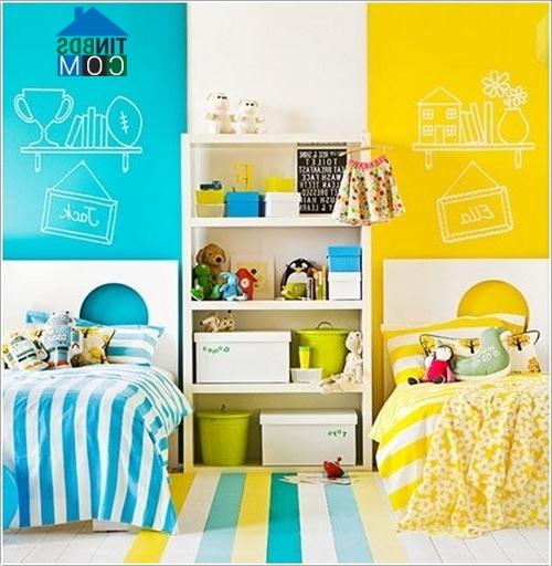 Ảnh Cách tân căn phòng cho bé bằng gam màu mới