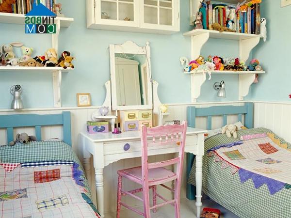 Ảnh Phong cách đồng quê ngọt ngào cho phòng bé gái