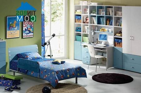 Ảnh Bài trí hợp lý các vật dụng trong phòng ngủ của bé