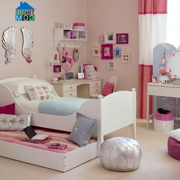Ảnh Những gam màu tuyệt đẹp cho phòng ngủ bé gái
