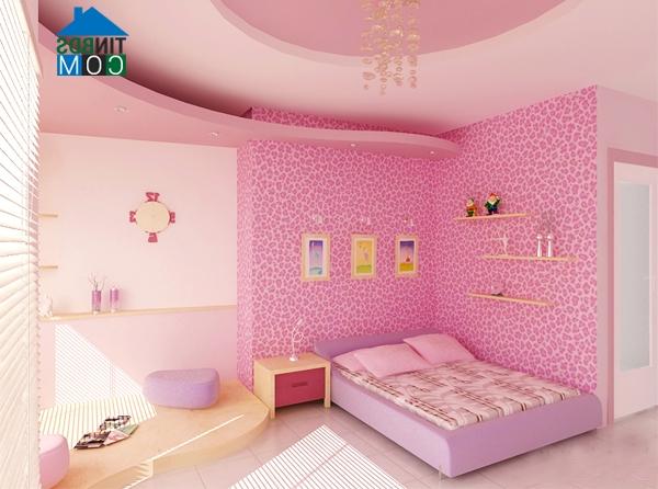 Ảnh Phòng của bé với giấc mơ màu tím
