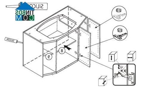 Ảnh Hướng dẫn lắp đặt tủ chậu phòng tắm