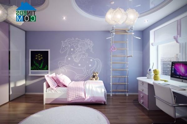 Ảnh Phòng ngủ cực bắt mắt cho bé yêu