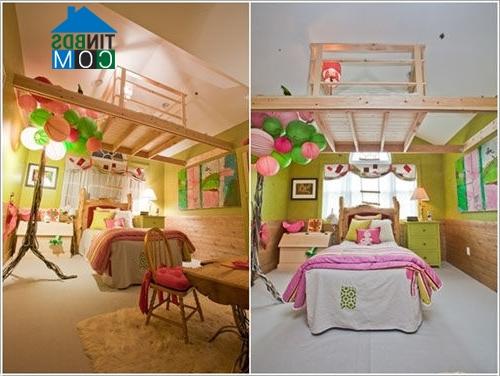 Ảnh Cách tân căn phòng cho bé bằng gam màu mới