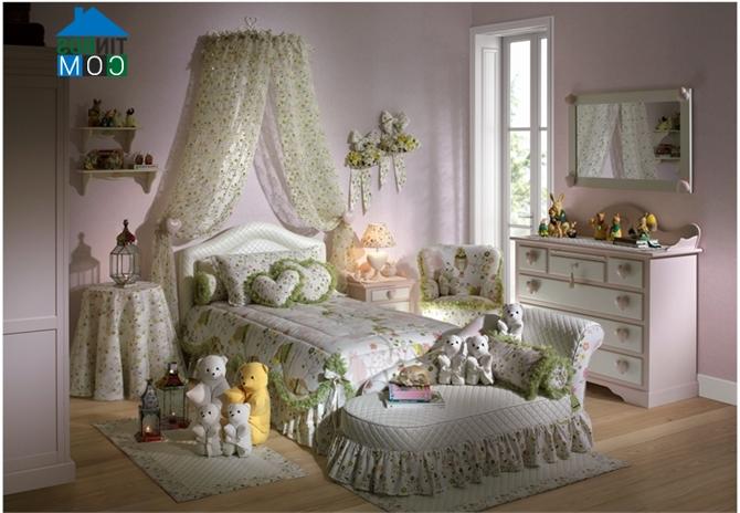 Ảnh Nội thất hình trái tim cho phòng trẻ