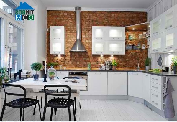 Ảnh Bài trí phòng bếp nhỏ hiện đại, tiện nghi