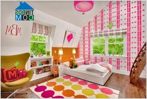 Ảnh Cách tân căn phòng cho bé bằng gam màu mới