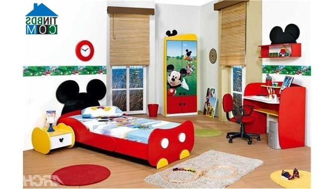 Ảnh Đổi themes Mickey cho phòng của bé