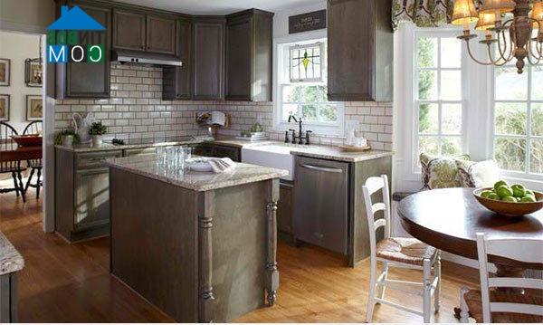 Ảnh Bài trí phòng bếp nhỏ hiện đại, tiện nghi