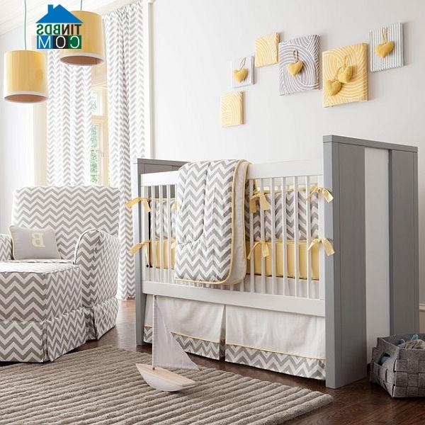 Ảnh Phối màu độc đáo cho phòng trẻ sơ sinh