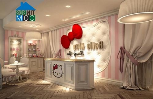 Ảnh Hồng Kitty cho căn phòng lãng mạn