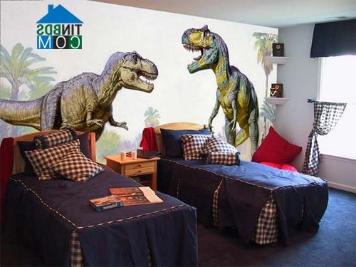 Ảnh Trang trí phòng ngủ cho bé trai cực chất