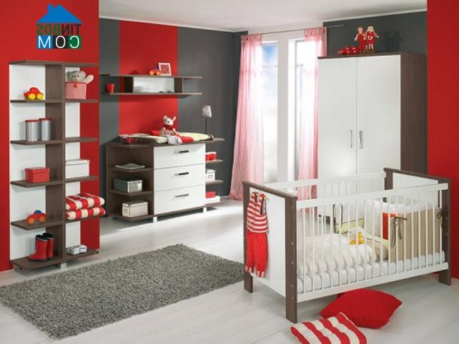 Ảnh Trang trí phòng sơ sinh cực dễ thương