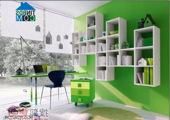 Ảnh Thiết kế phòng màu xanh lá cây cho trẻ