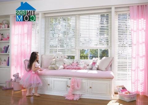 Ảnh Làm điệu phòng bé gái với sắc hồng